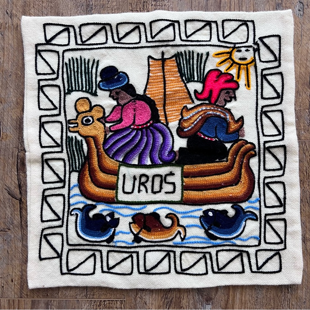Vintage Multicolor Uros Accent Pillow